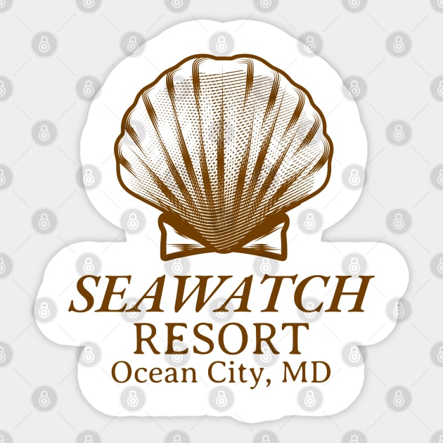 Seawatch Resort Ocean City Md Seashell Design Sticker by Joaddo